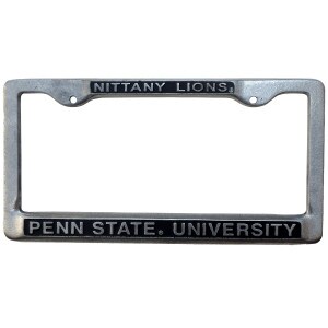license plate frame Penn State University Nittany Lions image